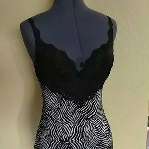 NWOT Sexy Zebra Print Victoria's Secret Nighty